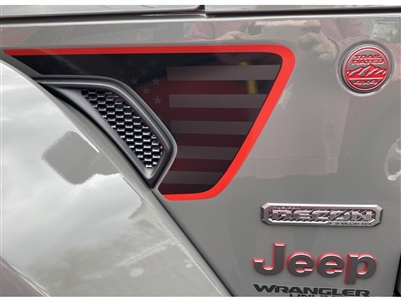 Decal Fender Rubicon Recon Flag Driver Side - 68510818AA